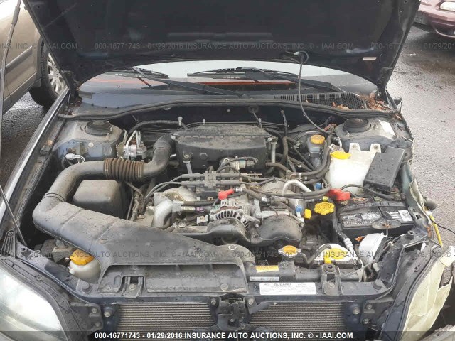 4S3BH675X27610083 - 2002 SUBARU LEGACY OUTBACK AWP 深蓝色 照片 10