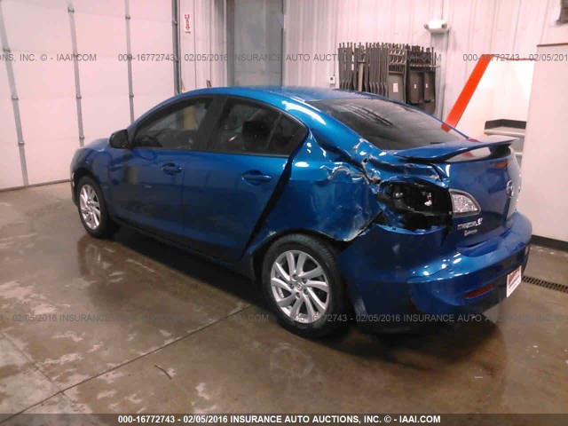 JM1BL1V73C1691700 - 2012 MAZDA 3 I BLUE photo 3