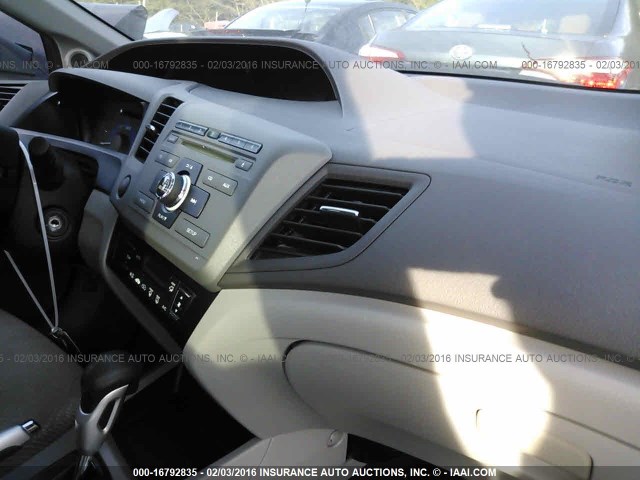 JHMFB4F29CS009081 - 2012 HONDA CIVIC HYBRID GRAY photo 5