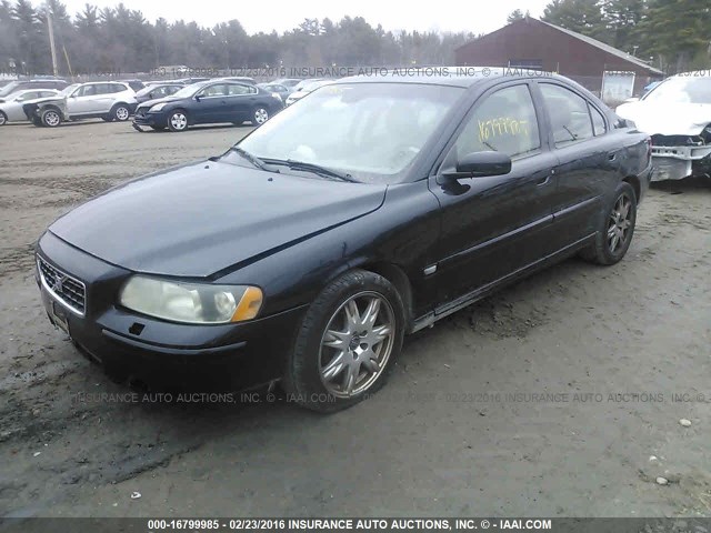 YV1RS592552437713 - 2005 VOLVO S60 2.5T FWD BLACK photo 2