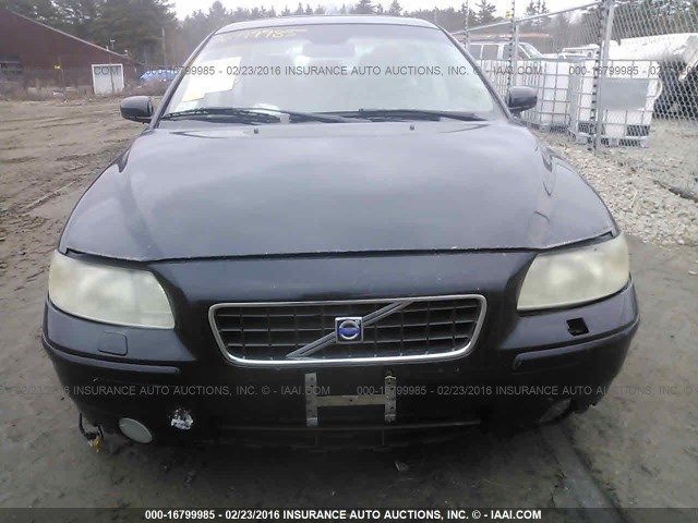 YV1RS592552437713 - 2005 VOLVO S60 2.5T FWD BLACK photo 6