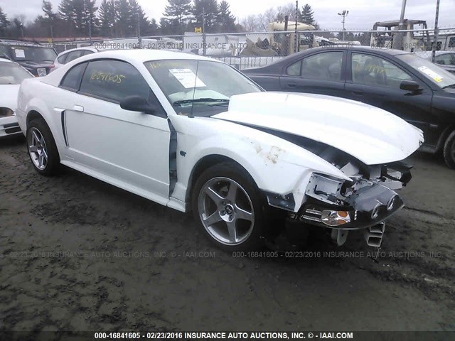 1FAFP42X72F137305 - 2002 FORD MUSTANG GT WHITE photo 1