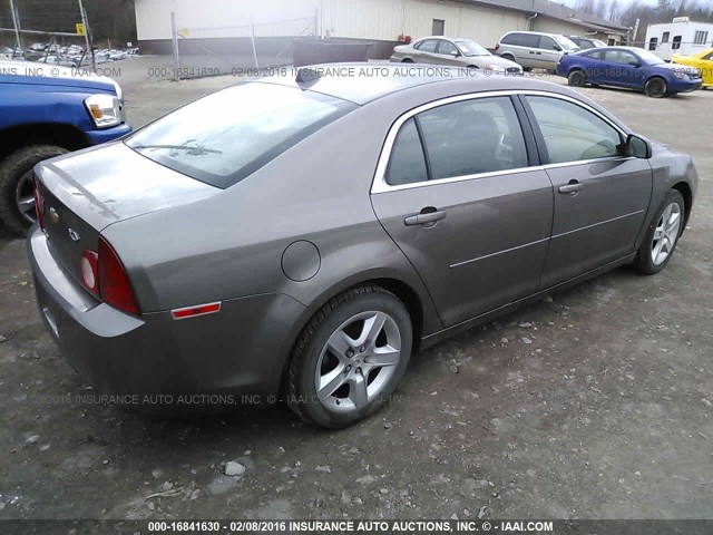 1G1ZB5E01CF318663 - 2012 CHEVROLET MALIBU LS 棕色 照片 4