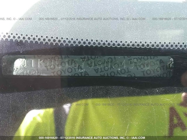 JTKDE167980249866 - 2008 TOYOTA SCION TC 蓝色 照片 9