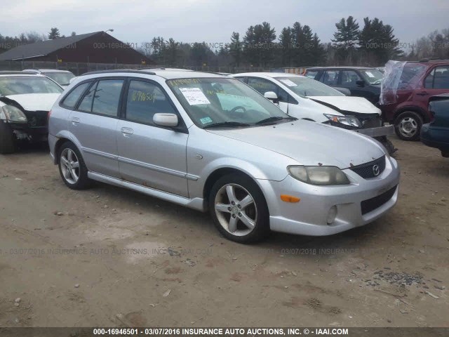 JM1BJ245621618007 - 2002 MAZDA PROTEGE PR5 SILVER photo 1