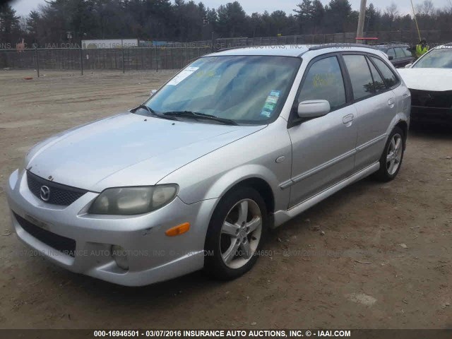 JM1BJ245621618007 - 2002 MAZDA PROTEGE PR5 银色 照片 2