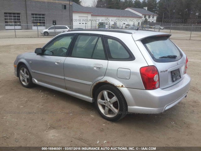 JM1BJ245621618007 - 2002 MAZDA PROTEGE PR5 SILVER photo 3