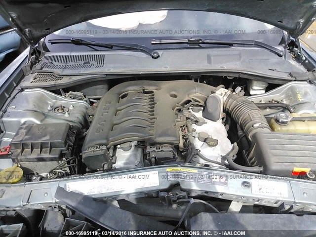 2B3KA43G76H152823 - 2006 DODGE CHARGER SE/SXT GRAY photo 10