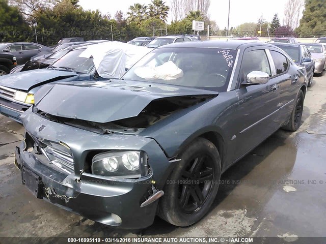 2B3KA43G76H152823 - 2006 DODGE CHARGER SE/SXT GRAY photo 2