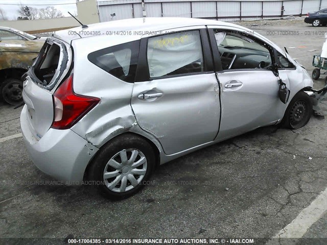 3N1CE2CP2EL415644 - 2014 NISSAN VERSANOTE S/SPLUS/SV/SL SILVER photo 4