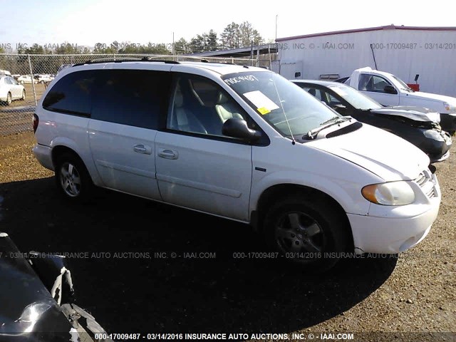 2D4GP44L06R691408 - 2006 DODGE CARAVAN GRAND CARAVAN SXT WHITE photo 1