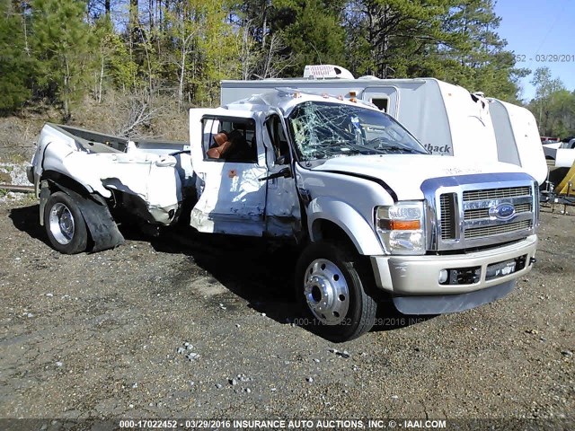 1FTXW43R18ED20179 - 2008 FORD DRW SUPER DUTY F450 SUPER DUTY WHITE photo 1