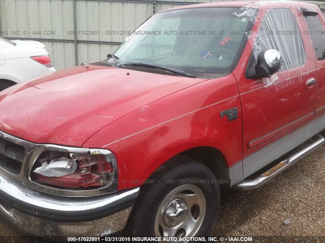 1FTZX1766WNA89538 - 1998 FORD LGT CONVTNL 'F' F150 RED photo 6