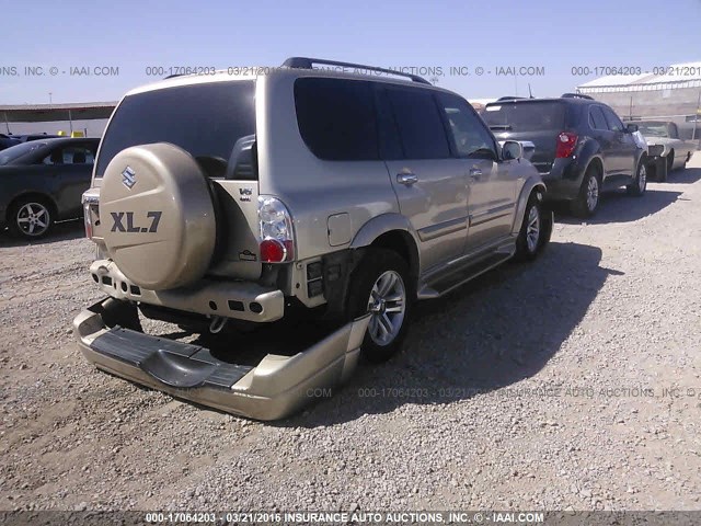 JS3TX92VX64102463 - 2006 SUZUKI XL7 BEIGE photo 4