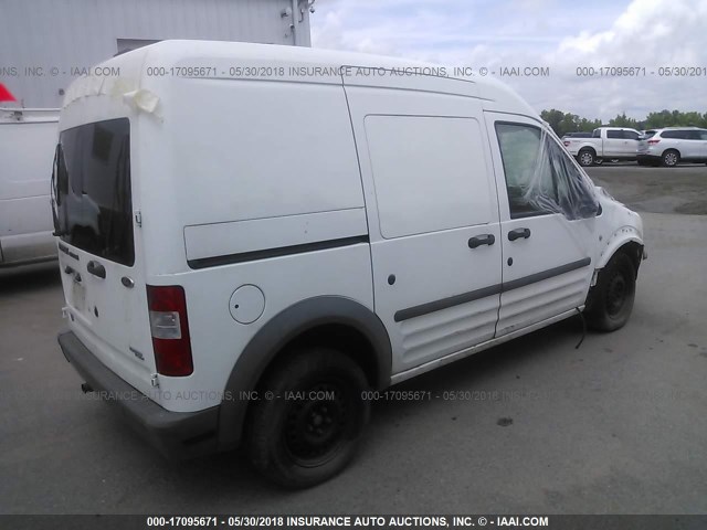 NM0LS7CN6AT013453 - 2010 FORD TRANSIT CONNECT XL WHITE photo 4