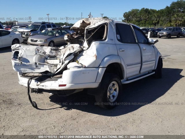 5TDZT34A86S269145 - 2006 TOYOTA SEQUOIA SR5 WHITE photo 4