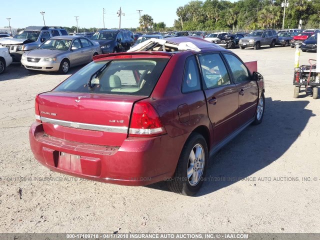 1G1ZT62835F123552 - 2005 CHEVROLET MALIBU MAXX LS RED photo 4