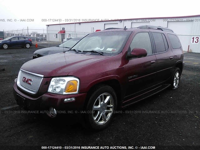 1GKET66M666139960 - 2006 GMC ENVOY DENALI XL RED photo 2