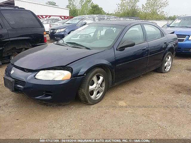 1B3EL46XX5N599820 - 2005 DODGE STRATUS SXT BLUE photo 2