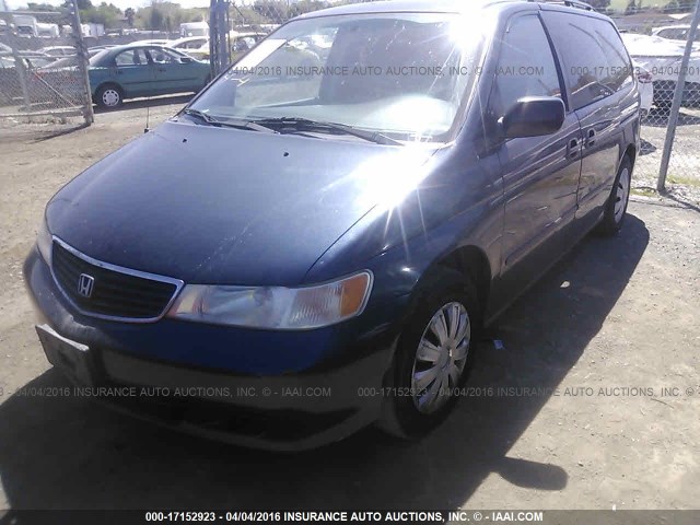 2HKRL1858XH545820 - 1999 HONDA ODYSSEY LX BLUE photo 2