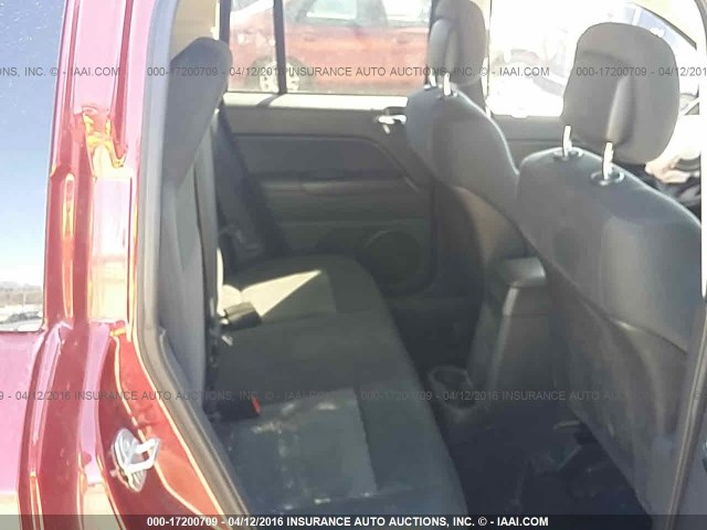 1C4NJDEB4CD662181 - 2012 JEEP COMPASS LATITUDE 勃艮第红 照片 8