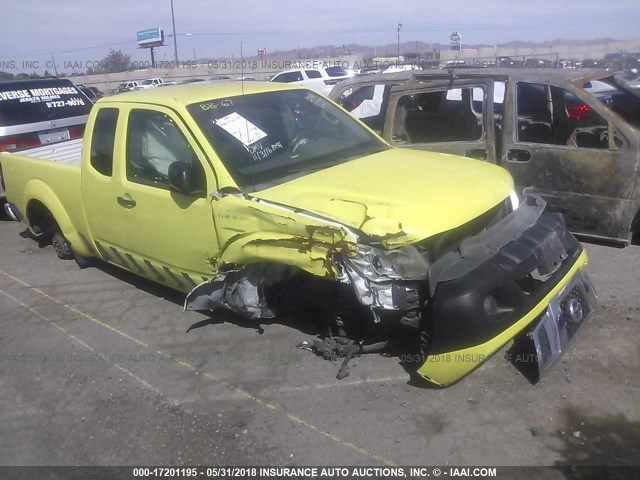 1N6BD0CT7CC417344 - 2012 NISSAN FRONTIER S/SV YELLOW photo 1