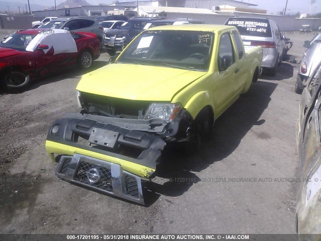 1N6BD0CT7CC417344 - 2012 NISSAN FRONTIER S/SV YELLOW photo 2
