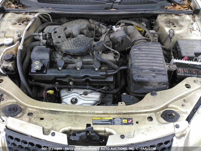 1B3EL46R26N128120 - 2006 DODGE STRATUS SXT Champagne photo 10