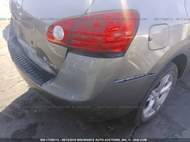 JN8AS58VX8W146043 - 2008 NISSAN ROGUE S/SL GRAY photo 6