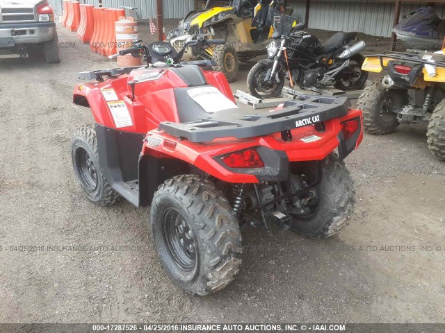 RFB16ATV7GK6M0692 - 2016 ARTIC ALTERRA 400R KYMCO USA INC  RED photo 3