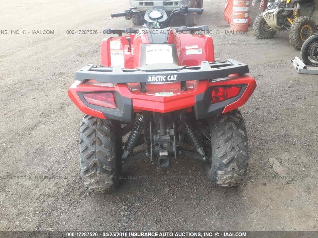 RFB16ATV7GK6M0692 - 2016 ARTIC ALTERRA 400R KYMCO USA INC  RED photo 6