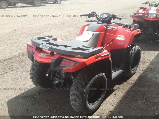 RFB16ATV1GK6M0459 - 2016 ARTIC ALTRERRA 400R KYMCO USA INC  RED photo 4