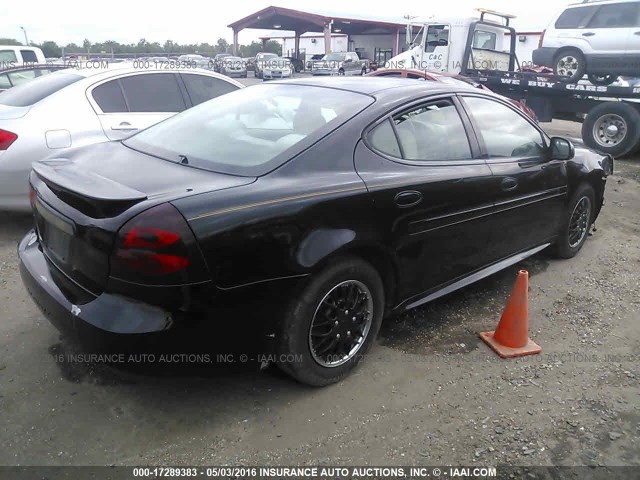2G2WP522651209325 - 2005 PONTIAC GRAND PRIX BLACK photo 4