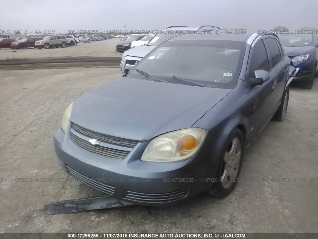 1G1AM55B767683890 - 2006 CHEVROLET COBALT SS BLUE photo 2