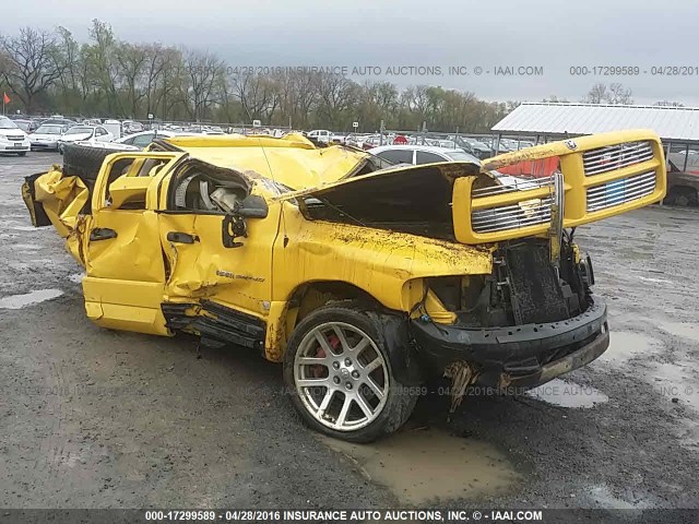 3D7HA18H45G740434 - 2005 DODGE RAM SRT10 YELLOW photo 1