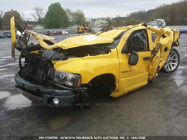 3D7HA18H45G740434 - 2005 DODGE RAM SRT10 YELLOW photo 2