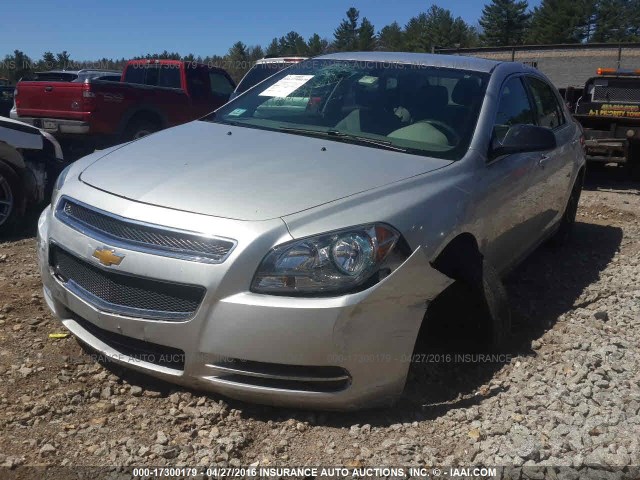 1G1ZB5EB1AF316829 - 2010 CHEVROLET MALIBU LS 灰色 照片 2