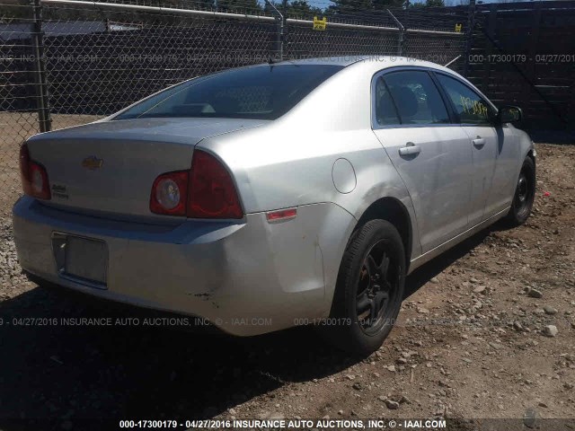 1G1ZB5EB1AF316829 - 2010 CHEVROLET MALIBU LS 灰色 照片 4