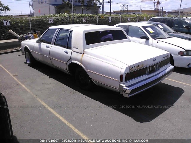 1G1BU54E8LA115338 - 1990 CHEVROLET CAPRICE CLASSIC BROUGHAM WHITE photo 3