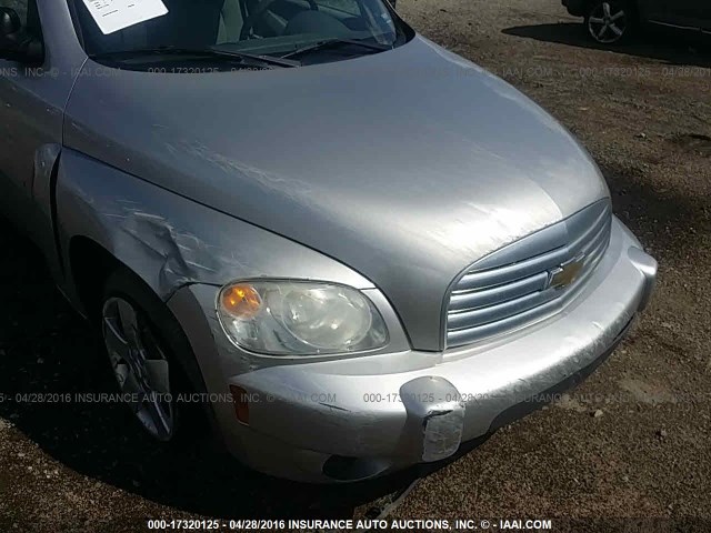 3GNDA13D68S638333 - 2008 CHEVROLET HHR LS SILVER photo 6
