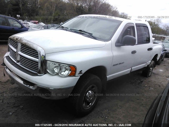 3D7KU28683G704874 - 2003 DODGE RAM 2500 ST/SLT 白色 照片 2