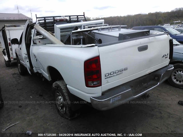 3D7KU28683G704874 - 2003 DODGE RAM 2500 ST/SLT 白色 照片 3