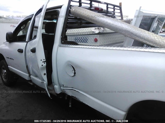 3D7KU28683G704874 - 2003 DODGE RAM 2500 ST/SLT 白色 照片 6