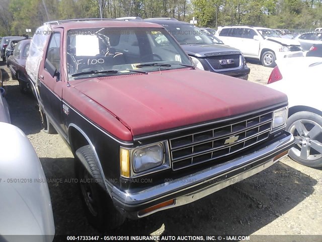 1G8CT18BXF0155397 - 1985 CHEVROLET BLAZER S10 RED photo 1