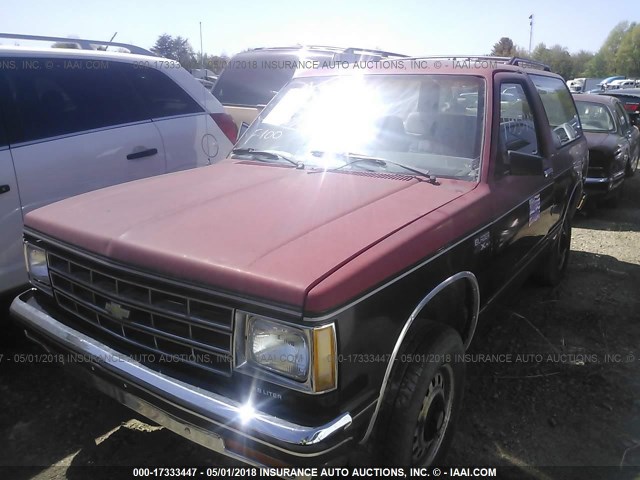 1G8CT18BXF0155397 - 1985 CHEVROLET BLAZER S10 RED photo 2