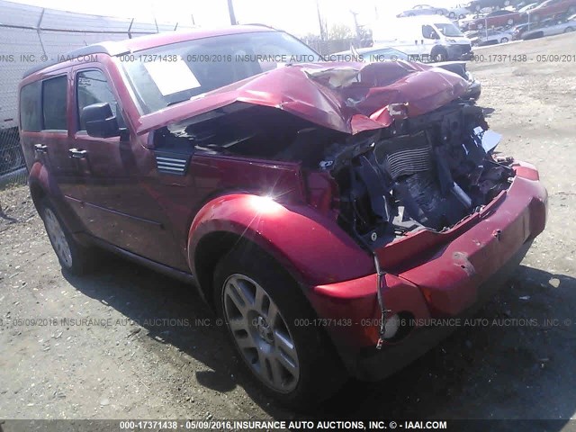 1D8GU58627W674765 - 2007 DODGE NITRO R/T RED photo 1