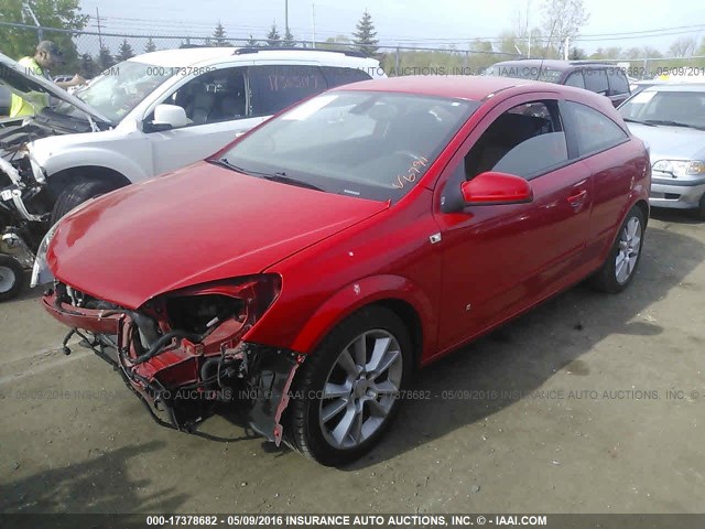 W08AT271885036791 - 2008 SATURN ASTRA XR RED photo 2