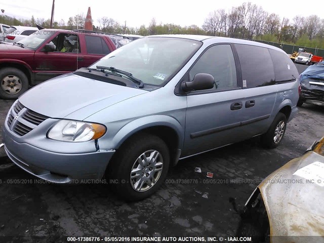 1D4GP24R96B510250 - 2006 DODGE GRAND CARAVAN SE Light Blue photo 2