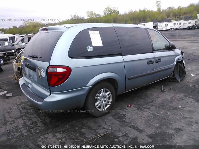 1D4GP24R96B510250 - 2006 DODGE GRAND CARAVAN SE Light Blue photo 4