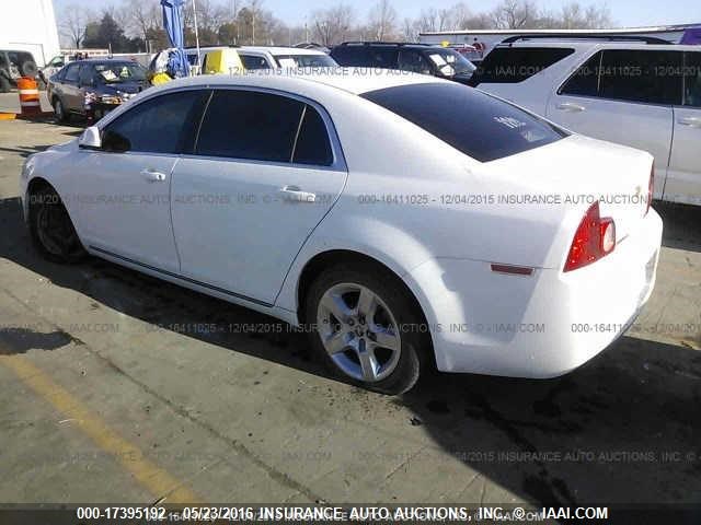1G1ZC5E01AF237849 - 2010 CHEVROLET MALIBU 1LT WHITE photo 3